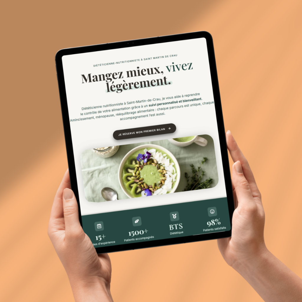 Refonte du site Diététique Conseil par Valeriane Digital